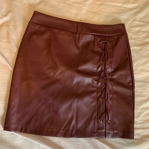 Chocolate Dresses & Skirts - Burgundy miniskirt